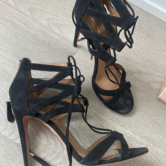 Aquazurra suede strappy sandal - Picture 5 of 5